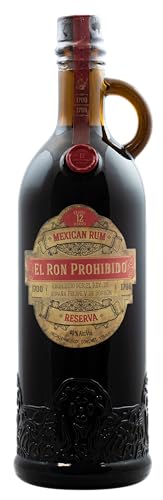 El Ron Prohibido Rum Reserva 12 | Im 12-Jahre-Solera-Verfahren hergestellt | Original-Rezept aus dem 18. Jahrhundert | Reift in Weinfässern | Vielfältig in Drinks einsetzbar | 40% Vol. | 1750 ML von El Ron Prohibido