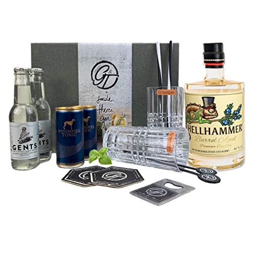 Hellhammer Barrel Aged Premium Dry Gin & Tonic Geschenkeset von Project GT