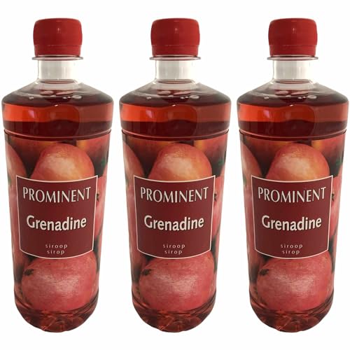 Prominent Grenadine (3 Flaschen a 750ml Getränke-Sirup Apfel, schwarze Johannisbeere) von LAOSEP