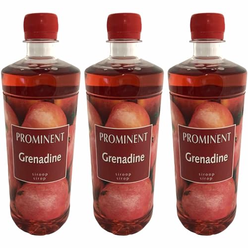 Prominent Grenadine (3 Flaschen a 750ml Getränke-Sirup Apfel, schwarze Johannisbeere) von Prominent