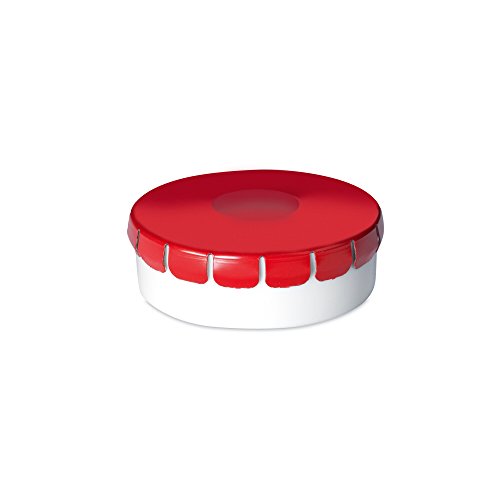 10 g zuckerfreie Mints in Plastikschachtel mit Blechdeckel, rot von PromotionGift