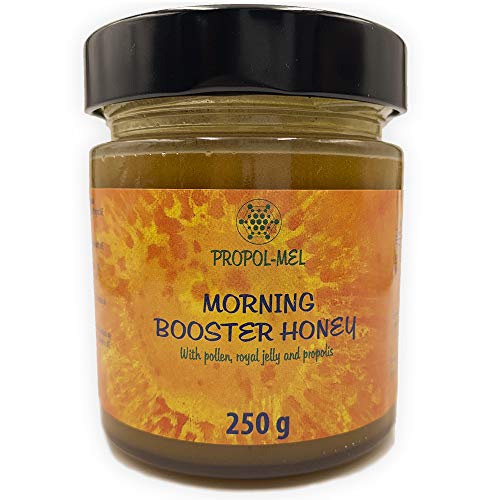 Honig - Propolis honing, Gelee Royale und Pollen x 250 g. Booster am Morgen, der beste Stimulator für den menschlichen Körper. Propolis energisierend und belebend für die Vitalkräfte des Körpers. von Propol-mel