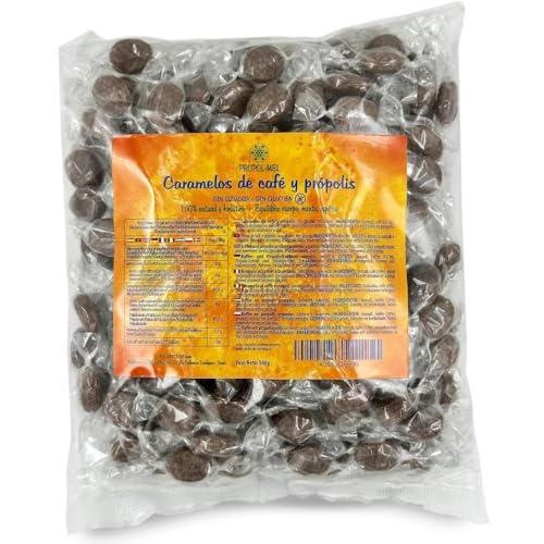Propol-Mel - Kaffee und Propolis Bonbons 500g | Zuckerfrei | Glutenfrei | Handgefertigt in Spanien | Mund- und Halspflege | Intensiver Kaffee und Propolis | Gegen Schlechten Atem Propol-Mel - Kaffee und Propolis Bonbons 500g | Zuckerfrei | Glutenfrei | Handgefertigt in Spanien | Mund- und Halspflege | Intensiver Kaffee und Propolis | Gegen Schlechten Atem von Propol-mel