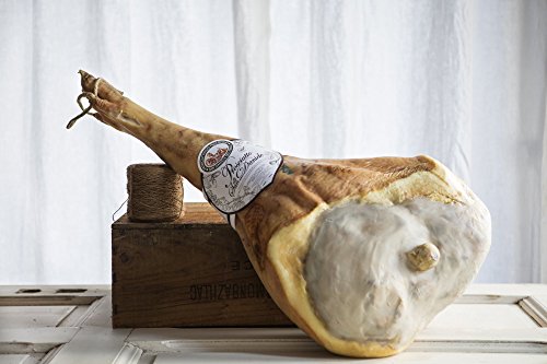 9kg ganze Keule Prosciutto di San Daniele DOP, im Geschenkkarton, luftgetrocknet, natürlich gereift - Preisgekrönte "Gambero Rosso" Qualität von Prosciuttificio Prolongo