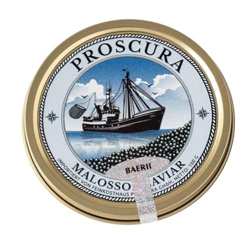 30 g Sibirischer Störkaviar | Schwarzer Kaviar | Malossol-Kaviar | Marke: Proscura | Reichhaltiger delikater Geschmack für Gourmet-Erlebnisse | Premium-Qualität, mittlere Körnung 30 g Sibirischer Störkaviar | Schwarzer Kaviar | Malossol-Kaviar | Marke: Proscura | Reichhaltiger delikater Geschmack für Gourmet-Erlebnisse | Premium-Qualität, mittlere Körnung von Proscura