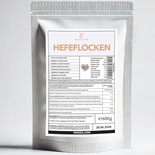 Hefeflocken 600g Nährhefe köstliches Käse Aroma - Vegan Yeast Flakes von Proteinvital