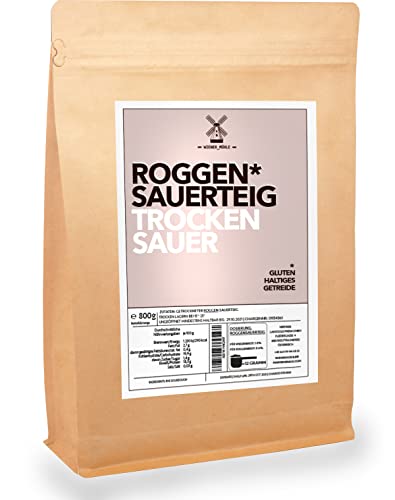 Roggen-Sauer-Teig-Pulver getrocknet 800g selbst gemachtes Brot backen mit Natur Trockensauer von Proteinvital