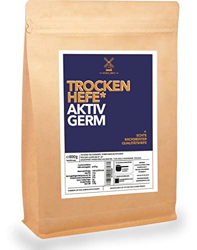 Trockenhefe 800g Hefe Germ Brot Pizza Backen + E-Book von Proteinvital