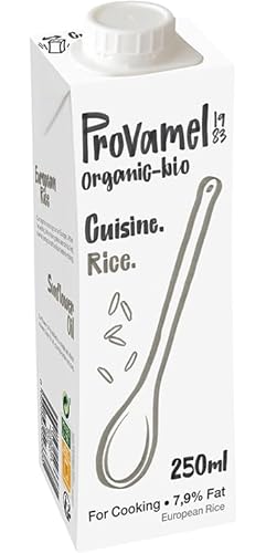 Provamel Organic-Bio Reis Cuisine, Kochcreme, Biologisches Reisprodukt zum Kochen, Vegan, UHT, 15x250ml, 15er Pack von Alpro