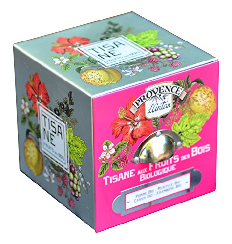 Provence d'Antan Kräutertee, Bio-Früchte, Metall, 24 Beutel von Provence d'Antan