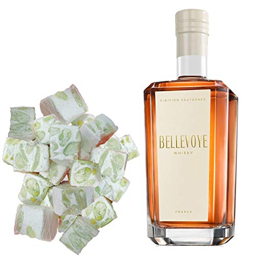 Bellevoye-Sortiment - Weißer Whisky & 150 g zarte weiße Nougadets - Jonquier Deux Frères Bellevoye-Sortiment - Weißer Whisky & 150 g zarte weiße Nougadets - Jonquier Deux Frères von Wine And More