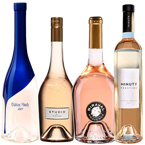 Best of Provence - Lot de 4 bouteilles - Minuty : 281 / Prestige - Miraval : Studio/Jolie-Pitt - Côtes de Provence Rosé 2020 (4 * 75cl) von ProvencePremiumRosé