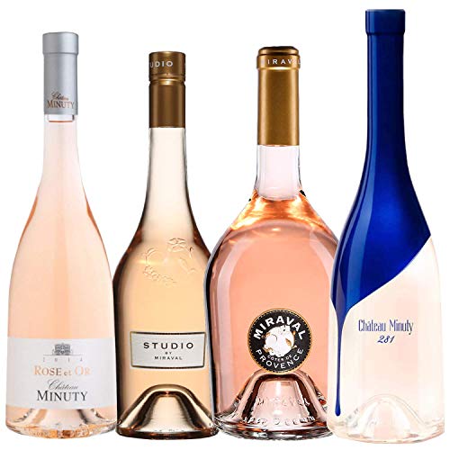 Best of Provence - Lot de 4 bouteilles - Minuty : 281 / Rose et Or - Miraval : Studio/Jolie-Pitt - Côtes de Provence Rosé 2020 (4 * 75cl) von ProvencePremiumRosé