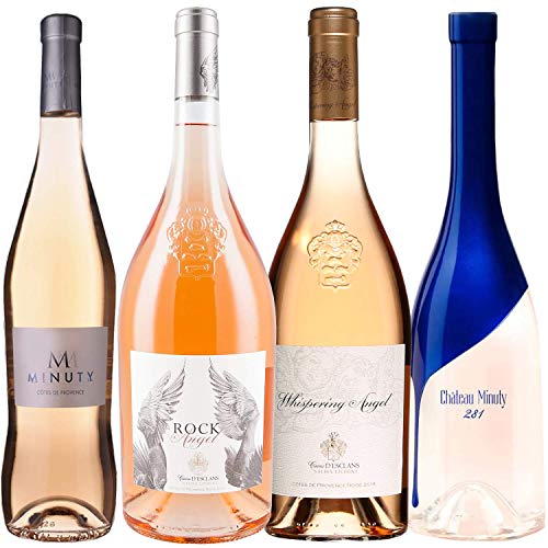 Best of Provence - Lot de 4 bouteilles - Minuty : M / 281 - Esclans : Whispering Angel/Rock Angel - Côtes de Provence Rosé 2019 (4 * 75cl) von ProvencePremiumRosé