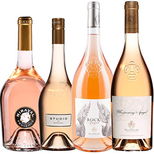 Best of Provence - Lot de 4 bouteilles - Miraval : Studio/Jolie-Pitt - Esclans : Rock Angel/Whispering Angel - Côtes de Provence Rosé 2020 (4 * 75cl) von ProvencePremiumRosé