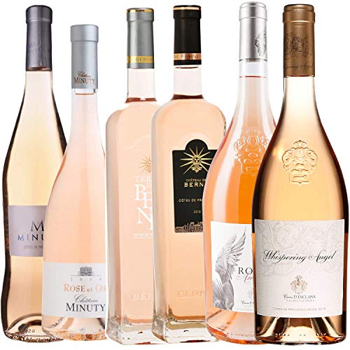 Best of Provence - Lot de 6 bouteilles - Minuty : M/Rose et Or - Miraval : Studio/Jolie-Pitt - Esclans : Rock Angel/Whispering Angel - Côtes de Provence Rosé 2019 (6 * 75cl) von ProvencePremiumRosé