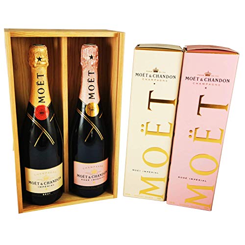 Champagner Moet & Chandon - Brut/Rosé in Box - In Holzkiste von ProvencePremiumRosé
