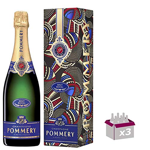 Champagner Pommery - Brut Royal - In 3 * 75cl Geschenkbox Champagner Pommery - Brut Royal - In 3 * 75cl Geschenkbox von Wine And More
