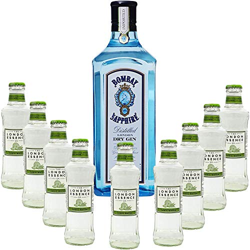 Gintonic - Bombay Sapphire Gin 40 ° + 9London Essence"Bitter Orange & Holunder" - (70cl 20cl * + 9) von Wine And More