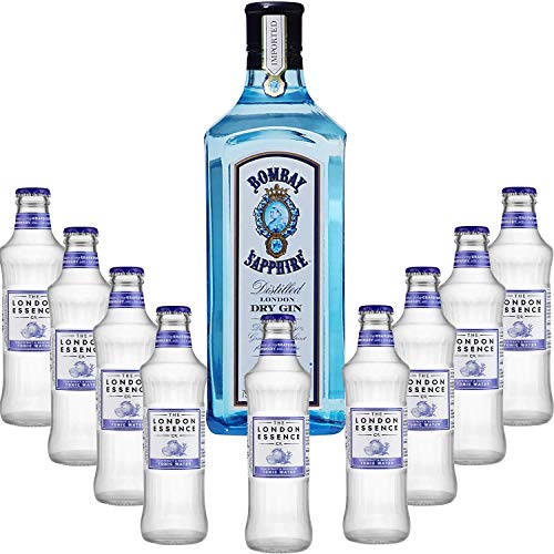 Gintonic - Bombay Sapphire Gin 40 ° + 9London Essence"Grapefruit & Rosmarin" - (70cl 20cl * + 9) von Wine And More