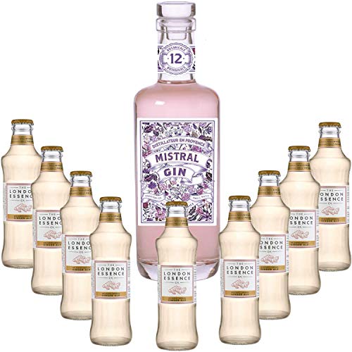 Gintonic - Gin Terre de Mistral + 40 ° 9London Essence "Ginger Ale" - (70cl 20cl * + 9) von Wine And More