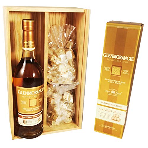 Glenmorangie - Goldener Nektar in Schachtel & 2 * 150 Gramm Speculoos Nougadets - Jonquier Deux Frères - In Holzkiste von ProvencePremiumRosé