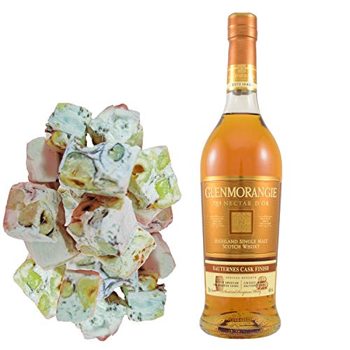 Glenmorangie-Sortiment - Nectar D'Or Whisky & 150 g Haselnuss-Nougadets - Jonquier Deux Frères von Wine And More