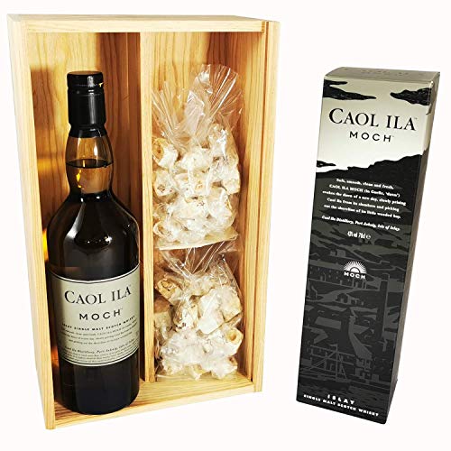 Kohle Ila Moch - Whisky in Schachtel & 2 * 150 Gramm Haselnuss-Nougadets - Jonquier Deux Frères - In Holzkiste von ProvencePremiumRosé