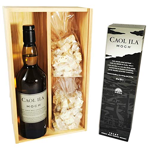 Kohle Ila Moch - Whisky in Schachtel & 2 * 150 Gramm Speculoos Nougadets - Jonquier Deux Frères - In Holzkiste Kohle Ila Moch - Whisky in Schachtel & 2 * 150 Gramm Speculoos Nougadets - Jonquier Deux Frères - In Holzkiste von Wine And More