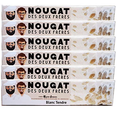 Lot von 6 handwerklichen Nougatriegeln - Tender White - 6 * 125g Lot von 6 handwerklichen Nougatriegeln - Tender White - 6 * 125g von ProvencePremiumRosé