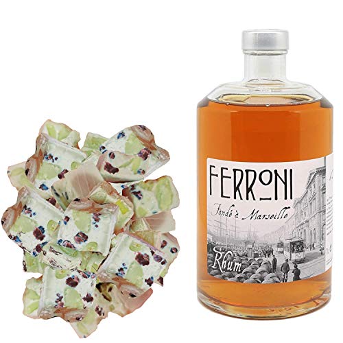 Maison Ferroni Sortiment - Amber Rum & 150g Cranberry Nougadets - Jonquier Deux Frères von Wine And More