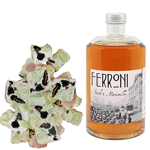 Maison Ferroni Sortiment - Amber Rum & 150g Feigen Nougadets - Jonquier Deux Frères Maison Ferroni Sortiment - Amber Rum & 150g Feigen Nougadets - Jonquier Deux Frères von Wine And More