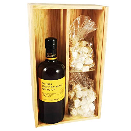 Nikka - Coffey Malt Whisky & 2 * 150 Gramm weiße Nougadets - Jonquier Deux Frères - In Holzkiste Nikka - Coffey Malt Whisky & 2 * 150 Gramm weiße Nougadets - Jonquier Deux Frères - In Holzkiste von Wine And More