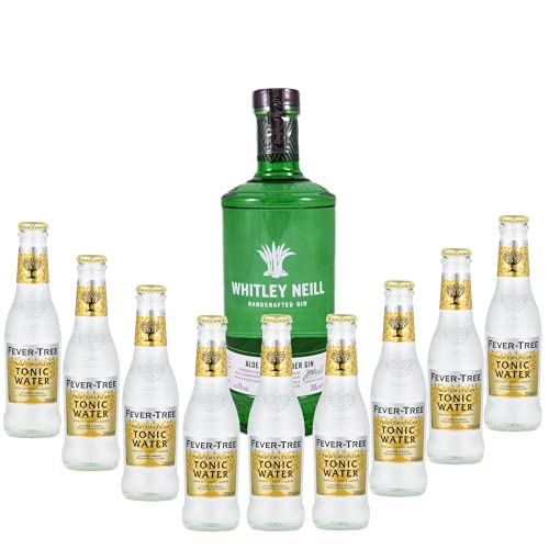 Pack gintonic -Whitley Neill – Aloe & Cucumber – 9 tonics Fever tree Premium Indian tonic water von Wine And More