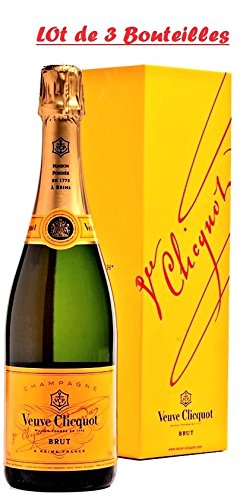 ProvencePremiumRosé LOT von 3 Champagner Veuve Clicquot Gelbe Karte mit Etui von ProvencePremiumRosé