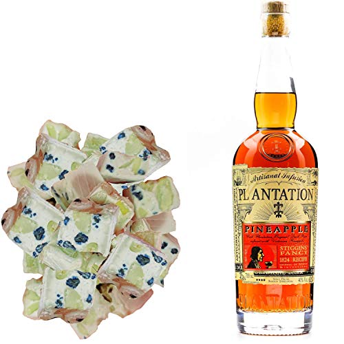 Sortiment Plantage Rum - Ananas Stiggins Fancy Rum & 150 g violette Nougadets - Jonquier Deux Frères Sortiment Plantage Rum - Ananas Stiggins Fancy Rum & 150 g violette Nougadets - Jonquier Deux Frères von Wine And More