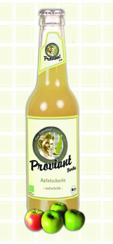 12 Flaschen Proviant Apfelschorle naturtrüb Berlin a 0,33l inc. 0.96€ MEHRWEG Pfand von Proviant