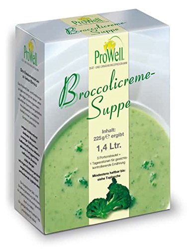 ProWell Diät- und Ernährungsprogramm - Broccolicremesuppe - 225 g (5 Portionen) von Prowell