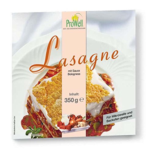 ProWell Diät- und Ernährungsprogramm - Lasagne Bolognese (Fertiggericht) - 350 g (1 Menü/Mahlzeit) von Prowell