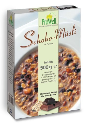 ProWell Diät- und Ernährungsprogramm - Schoko-Müsli - 500 g (10 Portionen) von Prowell