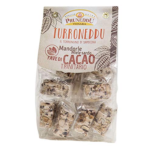 Torroncini mit Mandeln, sardischem Honig und Kakaobohnen | weißer Nougat (hart) | Torrone | 150g | Pruneddu Torronificio Artigiano Tonara, Sardinien von Pruneddu