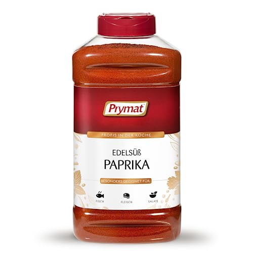 PRYMAT Gemahlener Süßer Paprika - Paprikapulver, Ideal für Fleisch-, Gemüsegerichte und Soßen, Essentials Gewürz in Großverpackung von Prymat