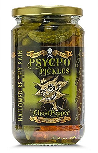 Psycho Cornichons Geist-Pfeffer Gewürzgurken von Psycho Juice