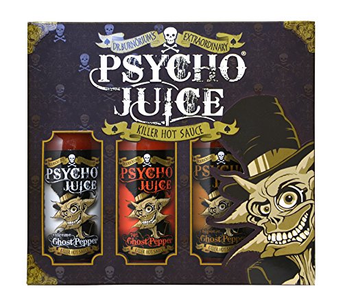 Psycho Juice Geschenkbox – Extreme Ghost Pepper Collection 2 von Psycho Juice