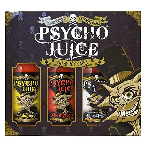 Psycho Juice Geschenkbox – Extreme Ghost Pepper Collection von Psycho Juice