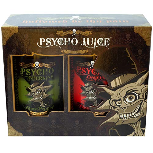 Psycho Juice Pickle Geschenkbox Combo1 (Zwiebeln & Gurken) von Psycho Juice