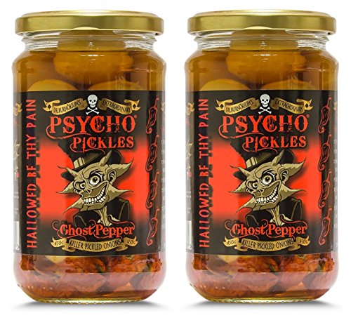 Psycho Onions - Geist-Pfeffer Eingelegte Zwiebeln x2 Jars von Psycho Juice