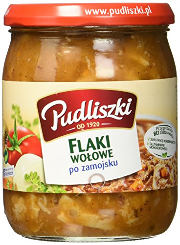 Pudliszki Kuttelsuppe pikant "Flaki", 4er Pack (4 x 500 g) von Pudliszki
