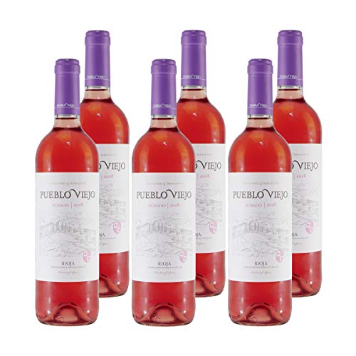 Pueblo Viejo Rioja Rosado Roséwein (6 x 0,75L) von Pueblo Viejo