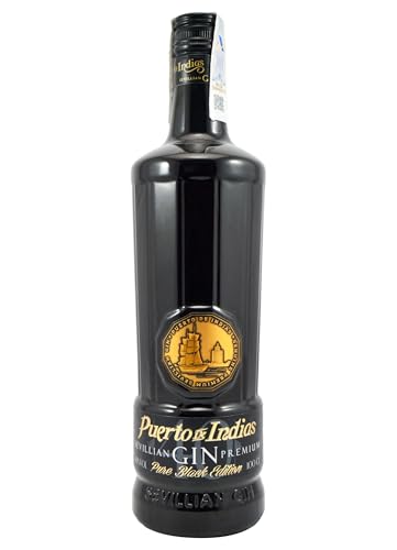 Puerto De Indias Seca Pure Black Edition Gin 1,0L (40% Vol.) von Puerto de Indias